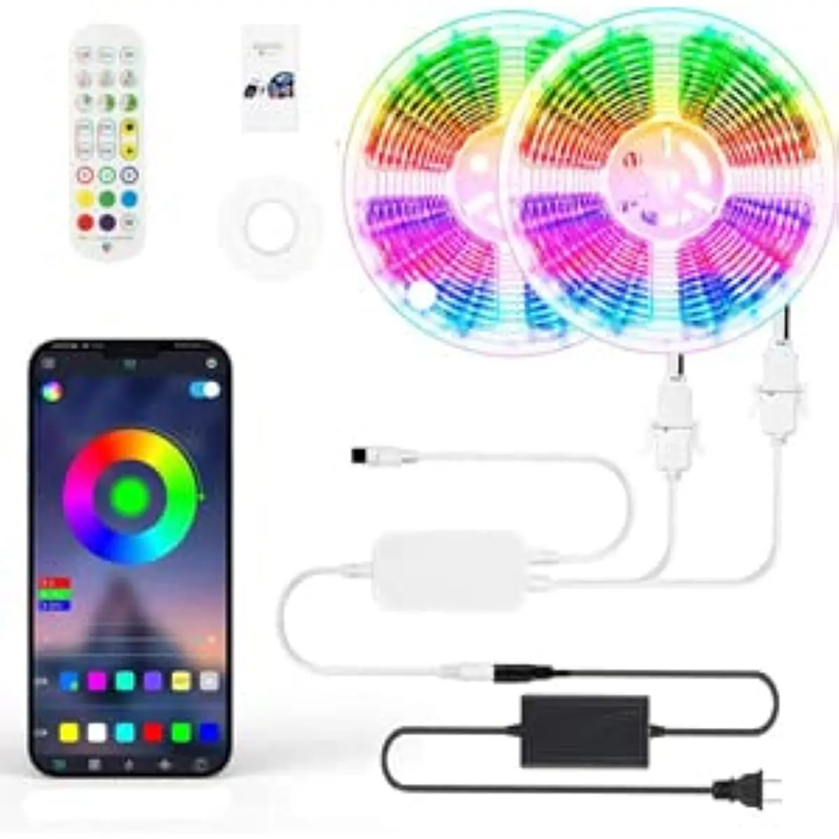 

32.8Ft Dimmable: RGB Music Sync Strip Lighting LED Strip Lights Music Sync Decoration Light