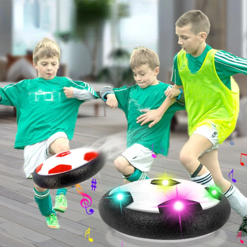 

Kids Hover Soccer Ball Air Cushion Floating Foam Football with LED Light Gliding Toys Soccer Ball Kid Outdoor Indoor Sport Games