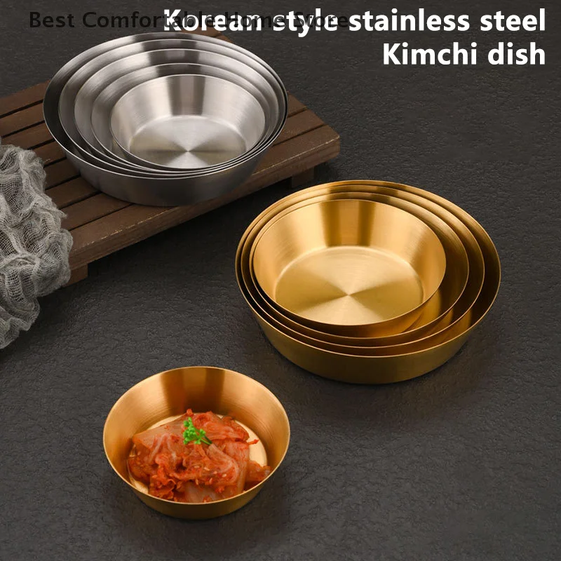 Korean Stainless Steel Salad Bowl Cooking Basins Household Egg Beating Baking Kitchen Utensil Basin Kimchi Bowl Rice