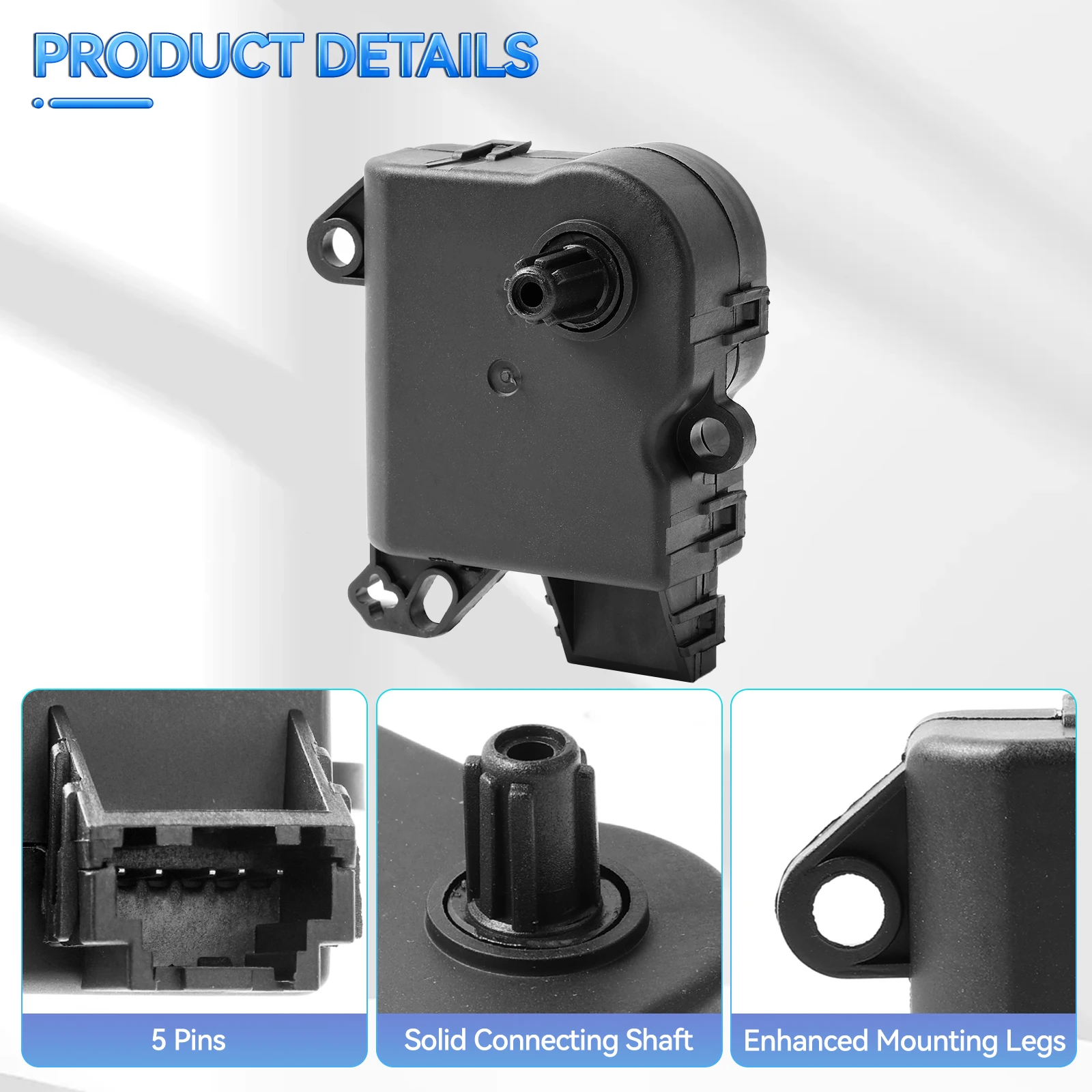 A-NAFTULY HVAC Blend Door Actuator For Ford/Lincoln – Replaces 604-234, Fixes Temperature & Clicking Noise Issues