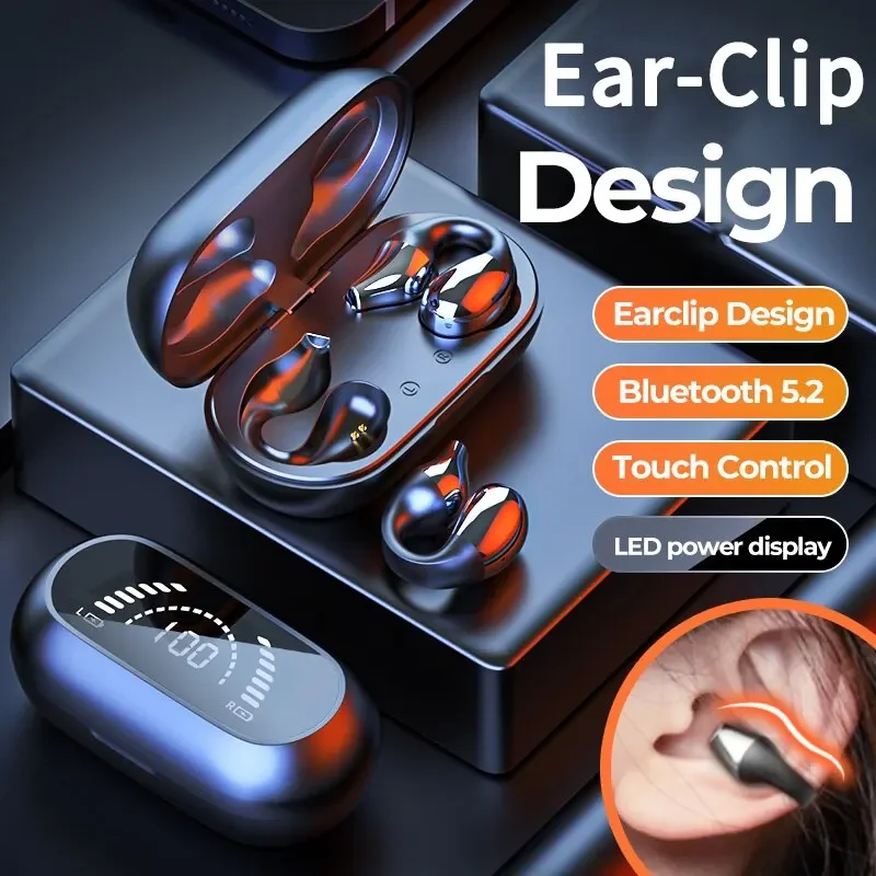 

New HiFi Wireless Bluetooth Earphone Earclip S03 Noise Reduction Sports Running Music headset Esports No Delay Game Headsets
