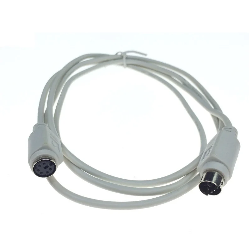 Premium Quality PS/2 Keyboard and Mouse Extension Cable - 6 Pin Connector for Enhanced Connectivity