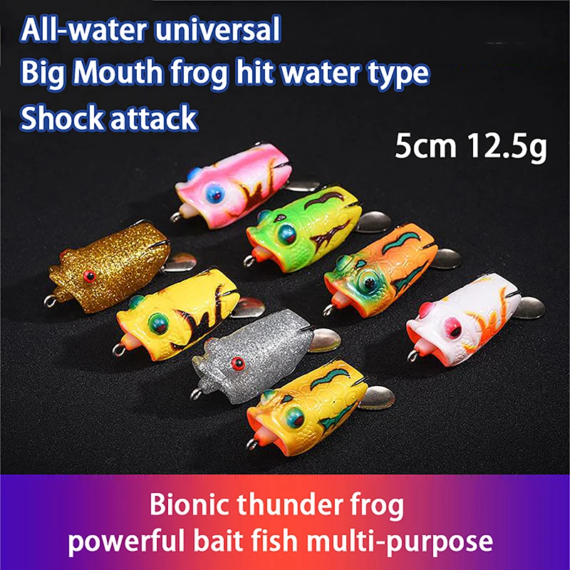 Thunder Frog 5 Cm12.5G Road Runner Bait Paillettes Frog Grass Area Blackfish Specialized Crash Water Frog Thailand Style