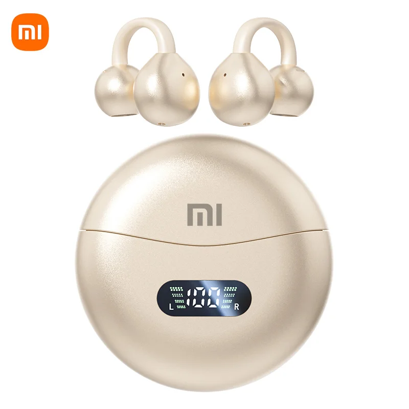 thumbnail image 1 of Auriculares deportivos inalámbricos XIAOMI M79 con Bluetooth 5,4, clip para la oreja, control táctil, pantalla digital LED y micrófono, 1 of 5