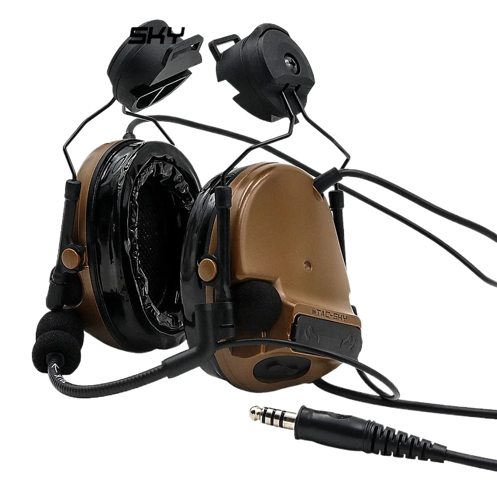 

ARC rail bracket version COMTAC III /C3 silicone noise reduction pickup headphones CB