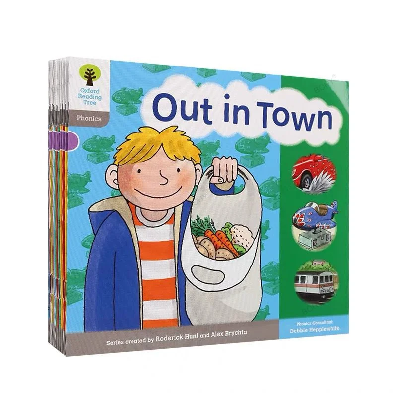 

12pcs/set Oxford Reading Tree Level 1 Entry Basic Onomatopoeic Word Picture Book Baby Kids English Learning Book 2-7 Years