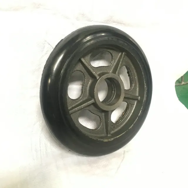 Egy Felső, Három Gumi Kerek, 10 Hüvelykes Vasmag Görgők, Tigriskocsi, Lapos Kézi Kocsi - Image 3