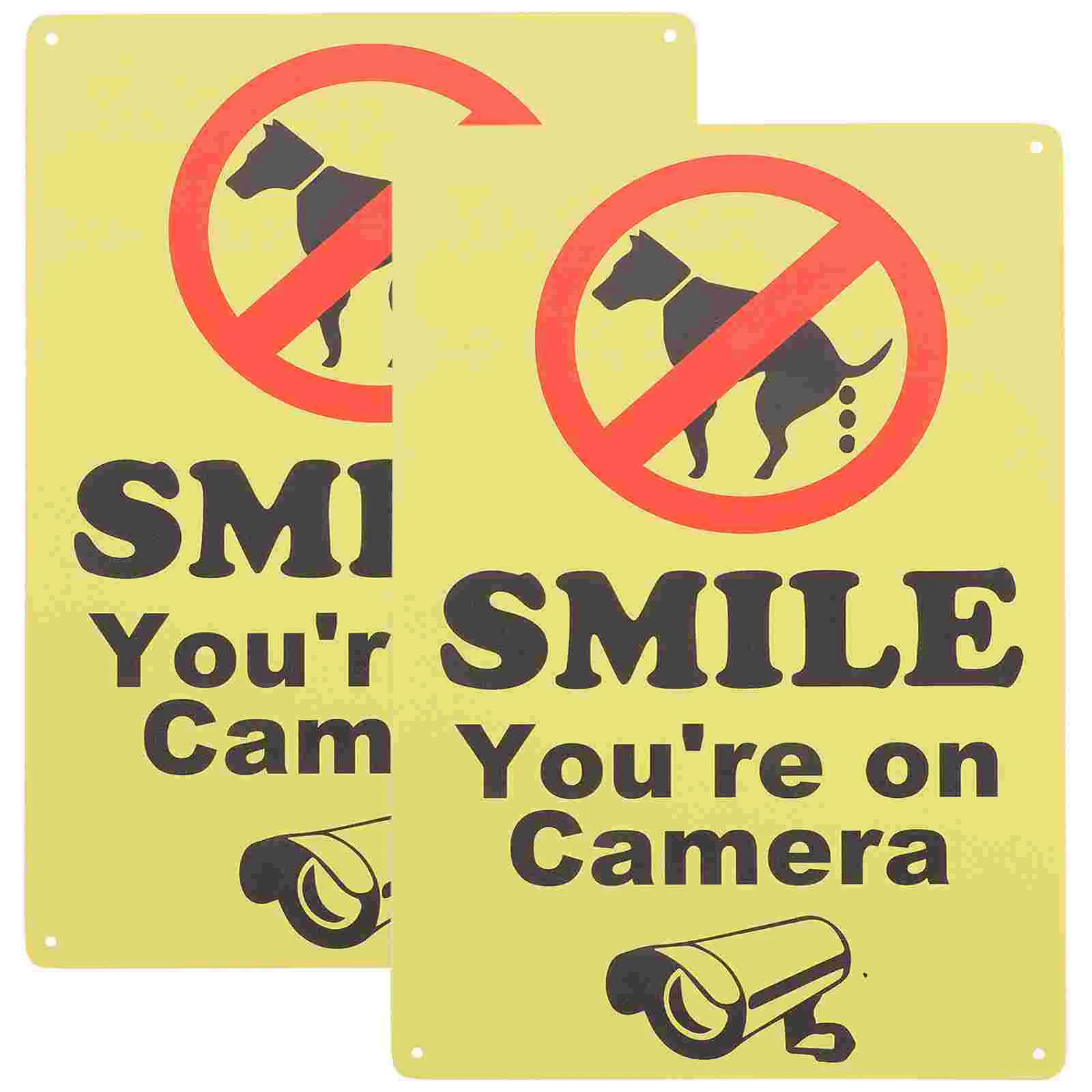 

2Pcs No Peeing Sign Dog Walking Notice Sign Park Warm Tip Sign Metal Warning Sign Garden Warm Sign