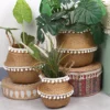 Handmade Seagrass Storage Basket Foldable Laundry Straw Wicker Rattan Seagrass Belly Garden Flower Pot home decor Planter Basket 1