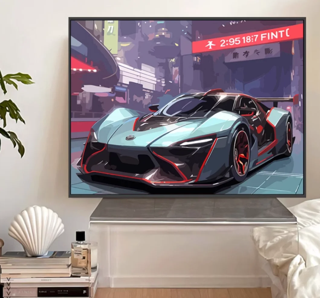 

Классная цифровая картина маслом для спортивных автомобилей
