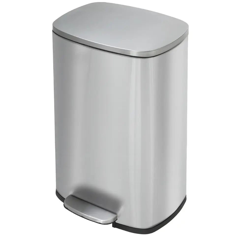 Stainless Steel 13 Gallon Recycling Bin with Lid