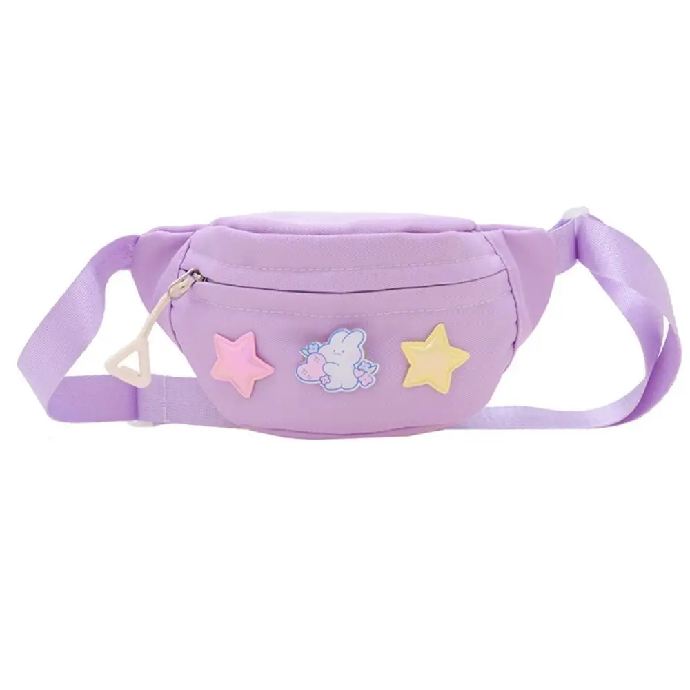 Women Waist Bag Kids Cute Star Fanny Pack Canvas Waist Pack Girls Kawaii Crossbody Purse