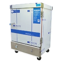 MC-6 Commercial Rice Steamer 6-layers Boilers Electric Steamer Stainless Steel Food Steam Cabinet Anti-dry burning 220v/380v 1