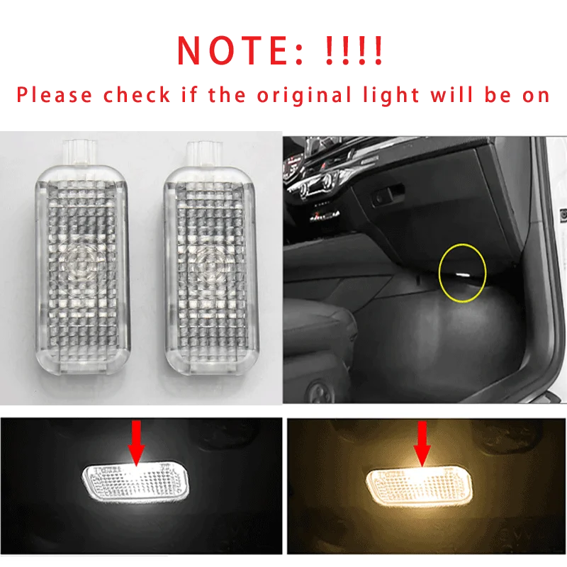Led Colorful Footwell Lights For VW T-Tiguan II 2 MK2 Tharu RLine Regulatable Colorful Atmosphere Lamp