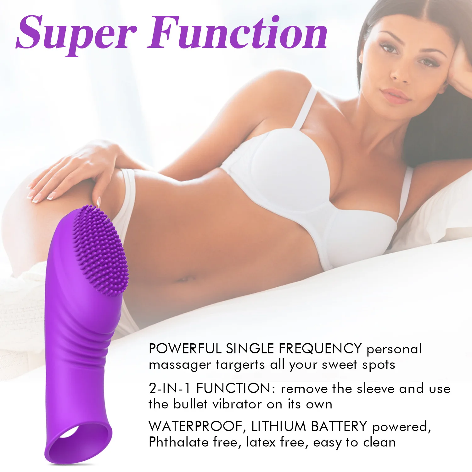 Sex Toys Finger Vibrator Sleeve