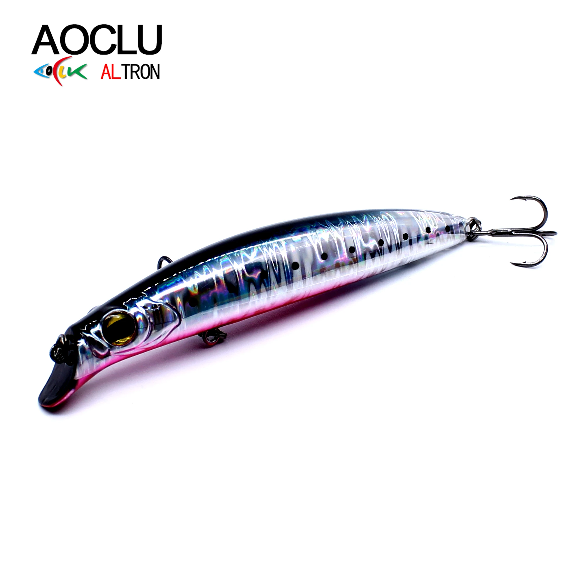 

AOCLU воблер, гибридный, 115 см, 15 г, плавающая твердая приманка Minnow, рыболовные приманки, морской окунь, лодка для ловли форели, пресной и соленой воды, передача веса