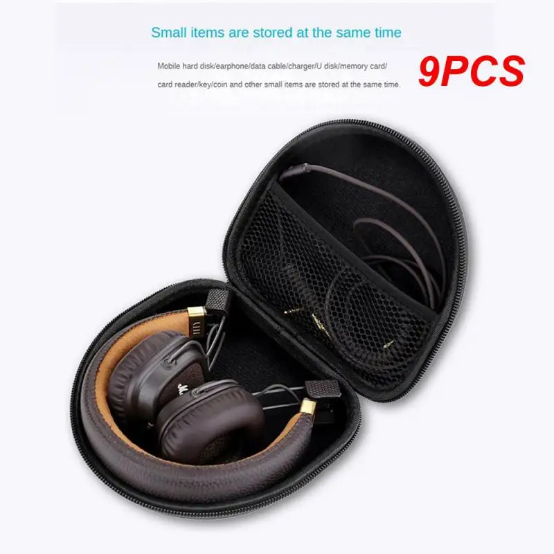 

9PCS Headset Case Cover Hard Case FOR for Monitor MIDanc MAJOR II Headphones Case Carrying Case Protective Hard Shell