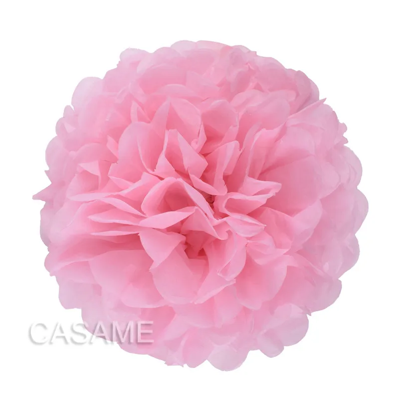 Set of 5 Colorful Tissue Paper Pom Poms for Party and Event Decor