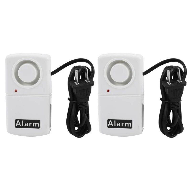 

2X 220V LED Indicator Smart 120Db Automatic Power Cut Failure Outage Alarm US Plug