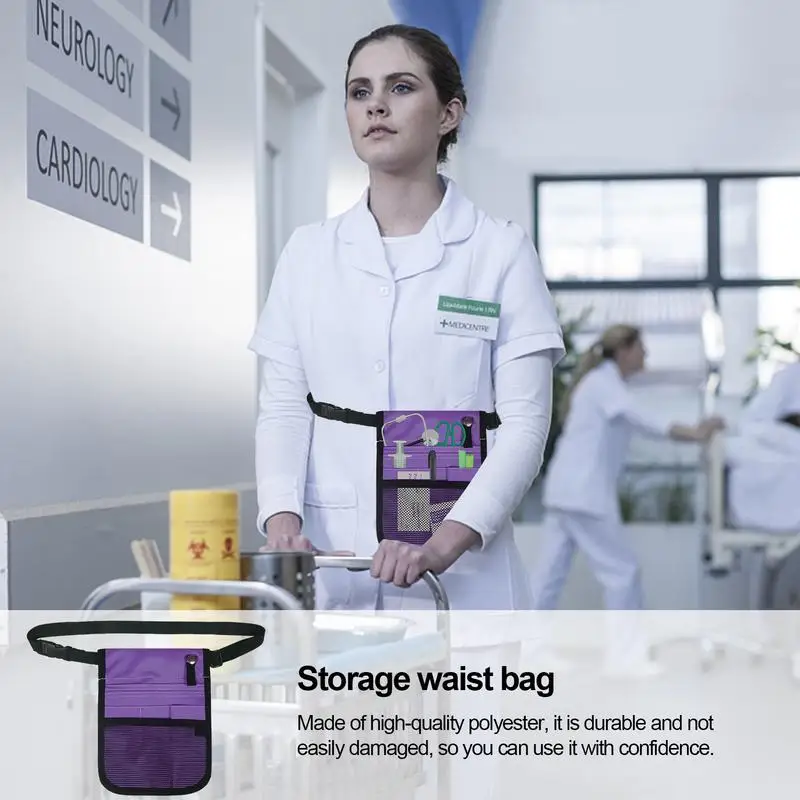 

Nurse Waist Bag Apron Pocket Nursing Storage Organizer Multifunctional Nurse Waist Belt Bag Pouch Case For Outdoor Travel supply