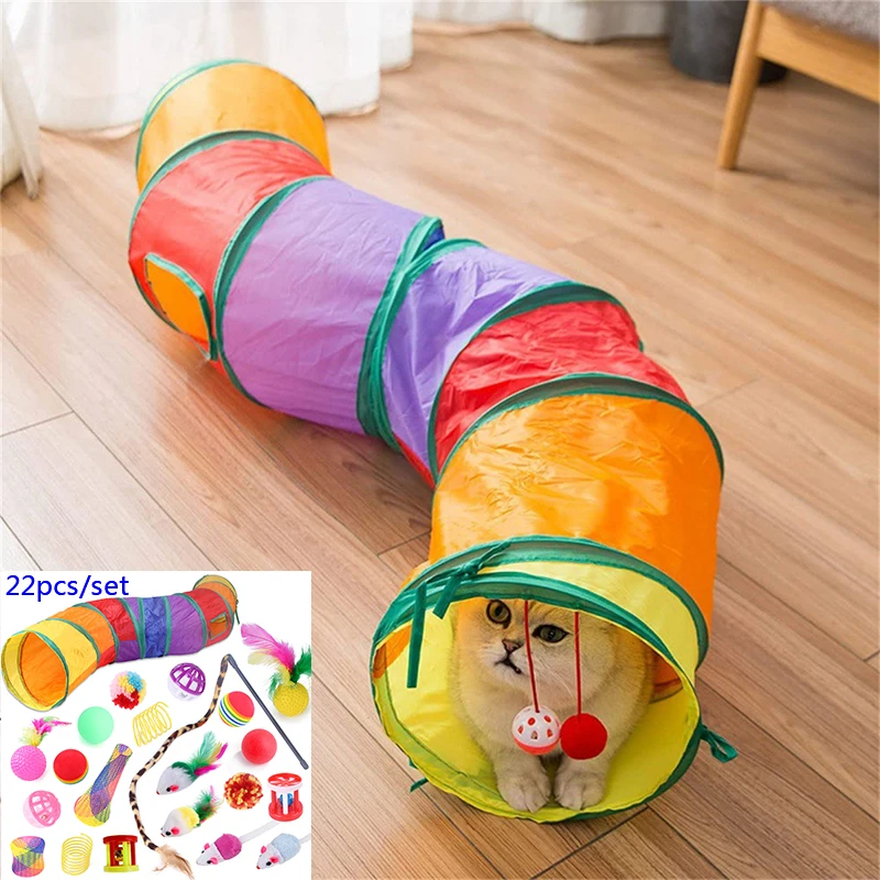 

Складной котенок, игровой туннель, забавная кошачья палка, форма мыши, шарики, палочка-Дразнилка с перьями, игрушка, кошки, Игровая палатка, игрушки для кошек, комбинированный набор