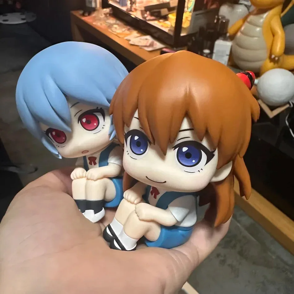 Ayanami Rei and Asuka Anime Action Figures - Cosplay-Inspired Collectible Dolls and Desktop Ornaments