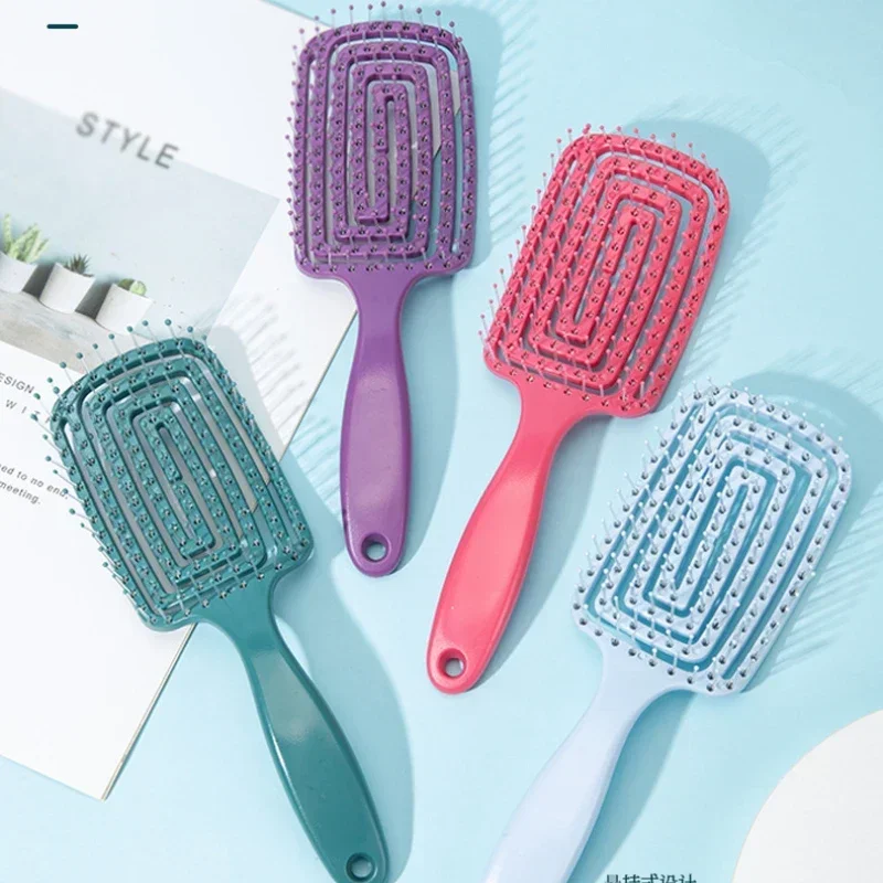 Hair Brush Comb Girls Hair Scalp Massage Comb Bristle Nylon Women Wet Curly Detangle For Salon Hairdressing Styling Tools curly hair brush,hair brush comb,hair comb,hair comb set