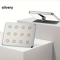 Luxurious 10 - Inch Rainfall Overhead Shower Head - High - Pressure, Anti - Clog Design with Sleek Waistline Profile (Silver)