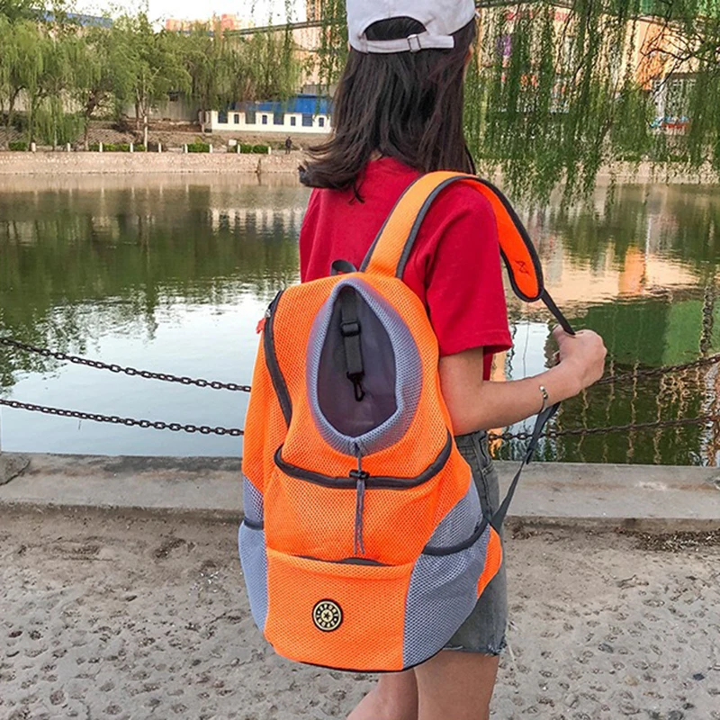 Pet Backpack VIP Portable Dog Travel Backpack Breathable Mesh Cat Puppy Double Shoulder Carrier Bag for Pet Dogs Outdoor