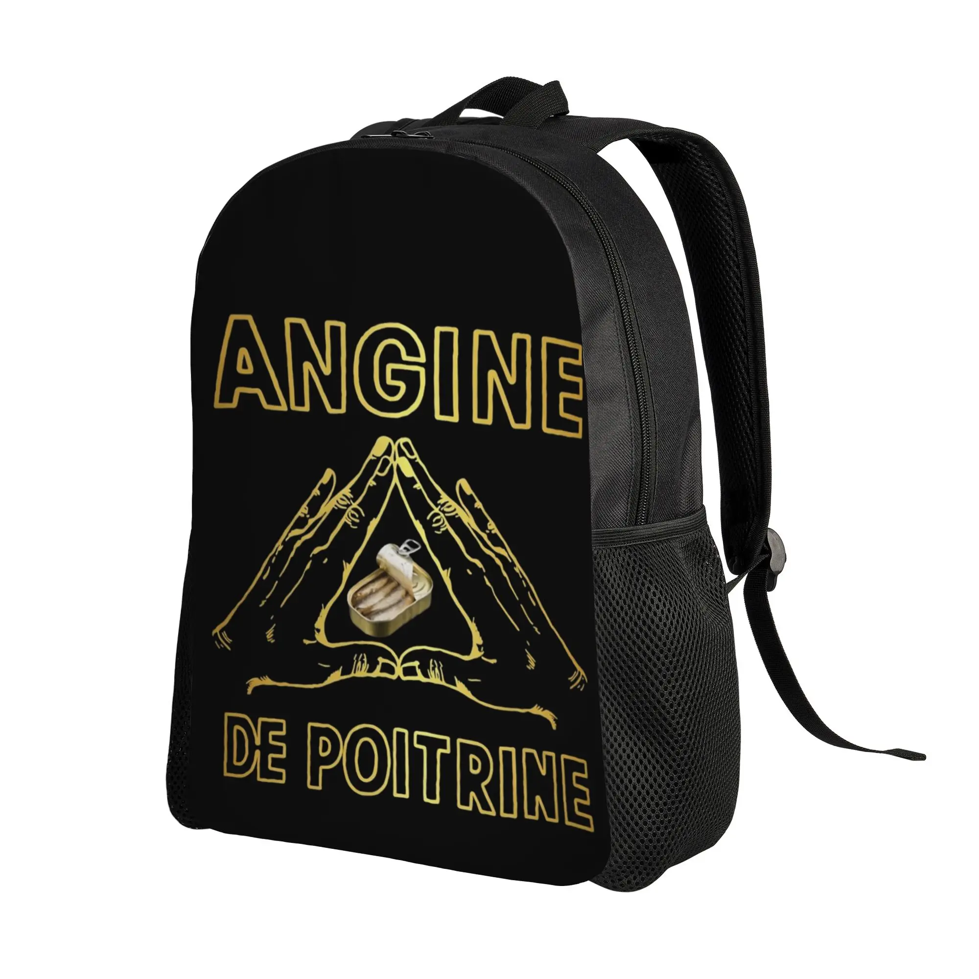 Angine de Poitrine 캐나다 밴드 십대 배낭 선물 고등학교 비즈니스 데이팩 남성용 여성용 노트북 컴퓨터 캔버스 가방
