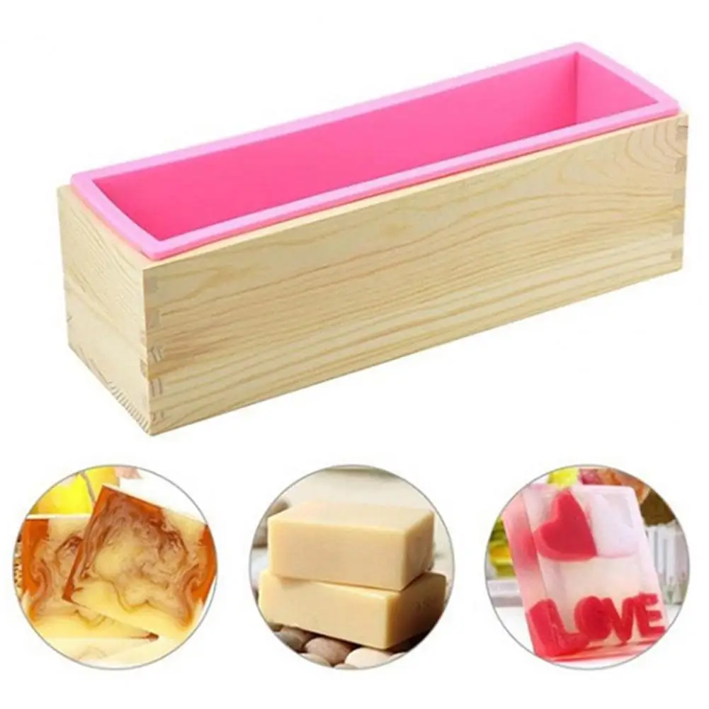 1 Set Useful Soap Loaf Mold Silicone Loaf Mold Eco-friendly Easy to Release DIY Tool Rectangular Soap for Children