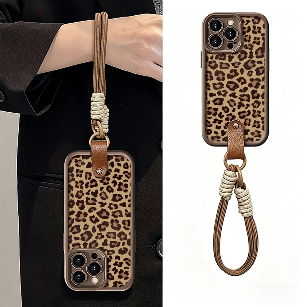 Vintage Brown Leopard Print Soft Phone Case Cover