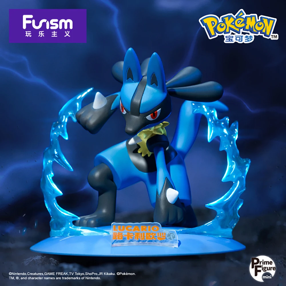 

Оригинальные настольные украшения Funism Pokemon Lucario Greninja фигурки держатель для телефона модели игрушек для фанатов мальчиков модель покемона