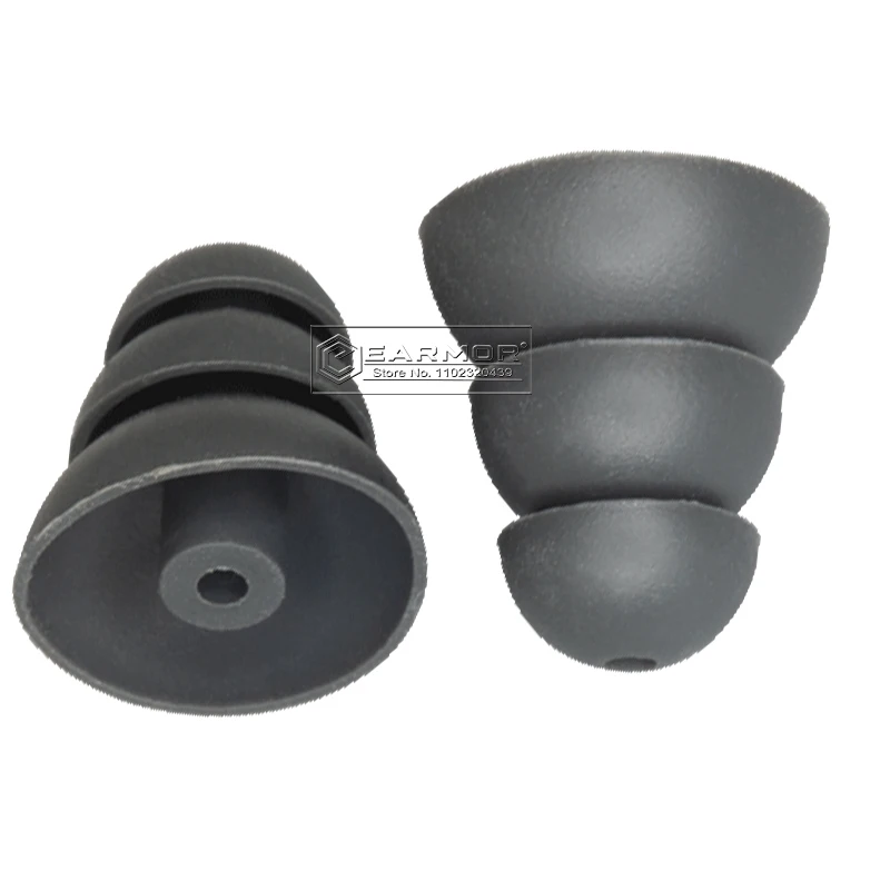 EARMOR M20 Tactical Headphones Silicone Replacement Earplug Accessories Shooting Concha Sponge Earplug for M20/M20T
