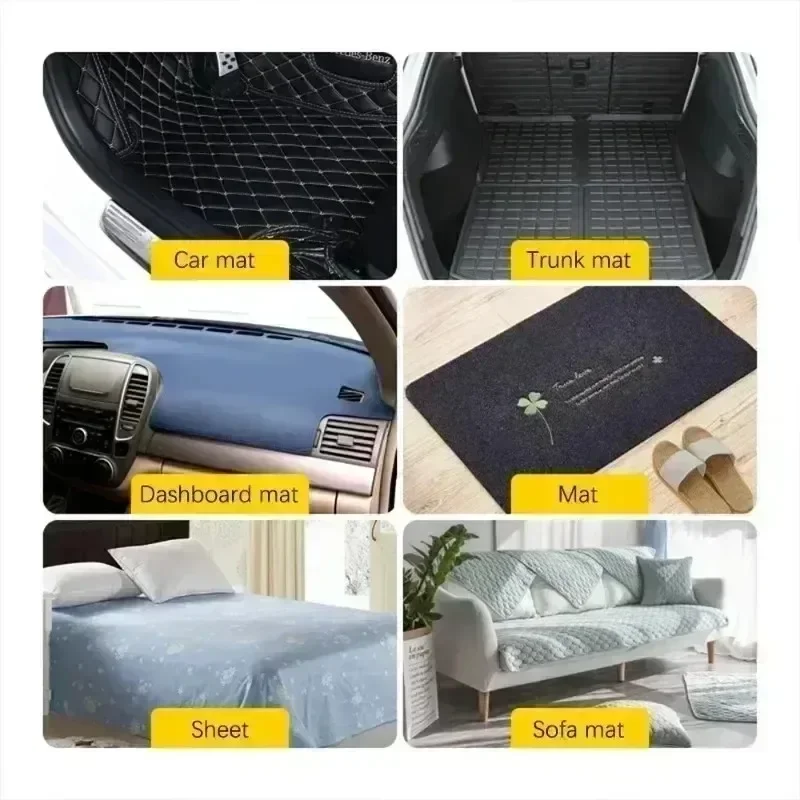 100/2pcs Strong Self-Adhesive Fixing Stickers Double Sided Car Floor Mats Fixed Patches Home Carpet Sheets Non-slip Grip Tapes