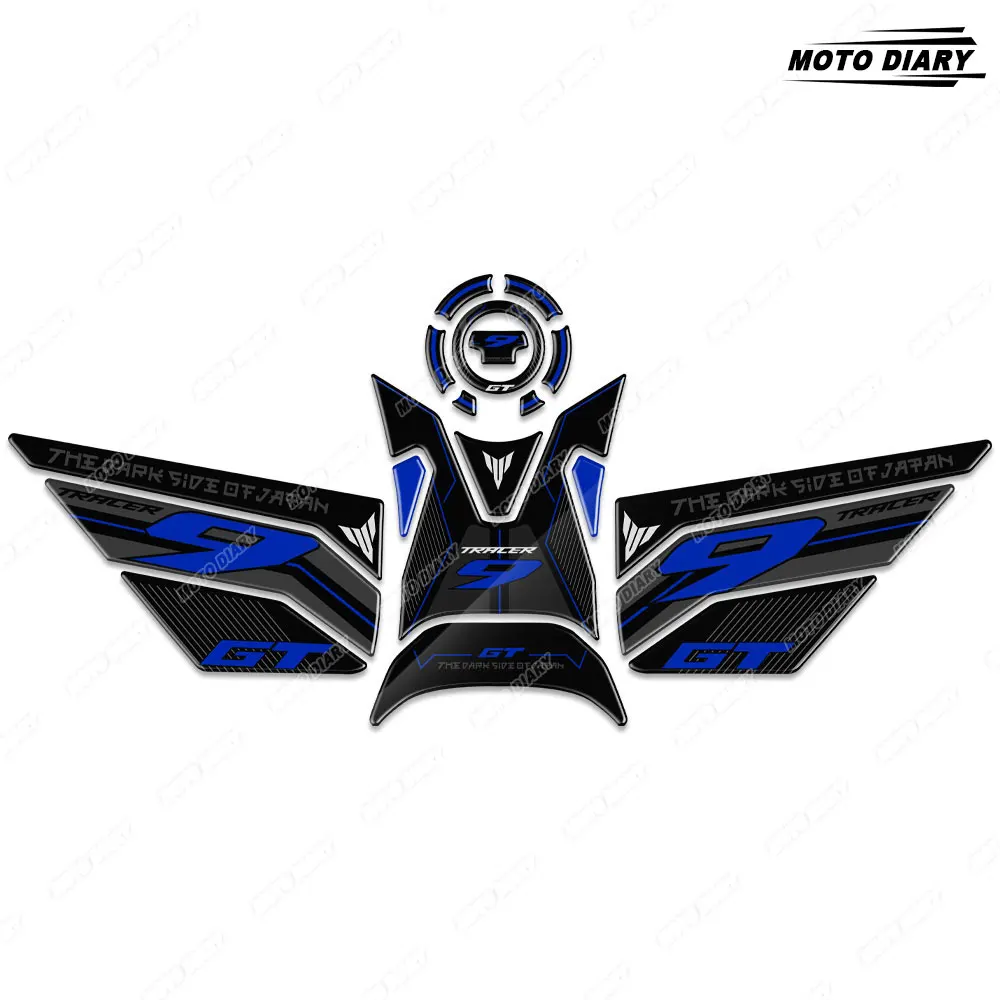 TRACER 9 GT Fuel Tank Pad Sticker 3D Protector Decals Waterproof For Yamaha TRACER 9 Tracer 9 GT Tracer9 2021 2022 2023