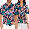 Full Print Custom Photo Hawaii Shirts Family Personalized Custom Face Unisex Hawaiian Beach Shirt Gift For Family Members 1