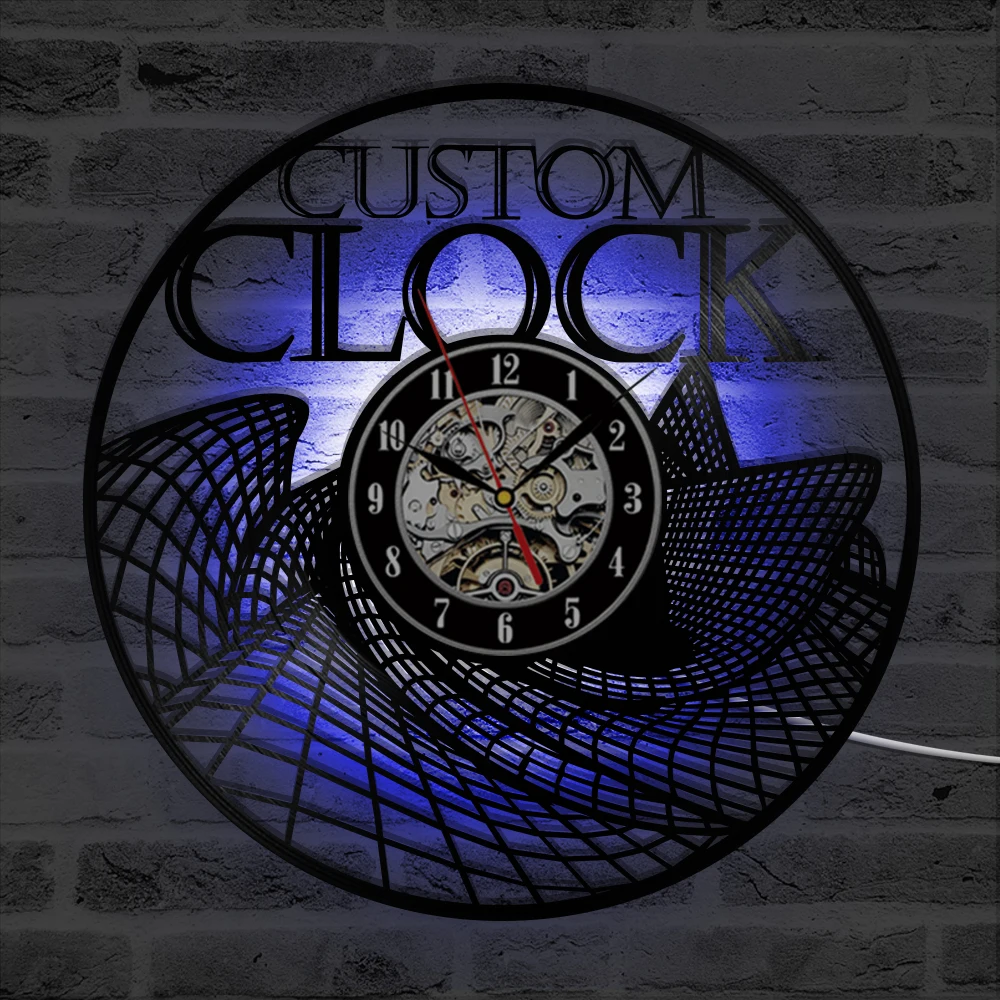 

Custom Vinyl Record Wall Clock Custom Order Your design Your logo Your Personal Personalized Vinyl Wall Clock Watches