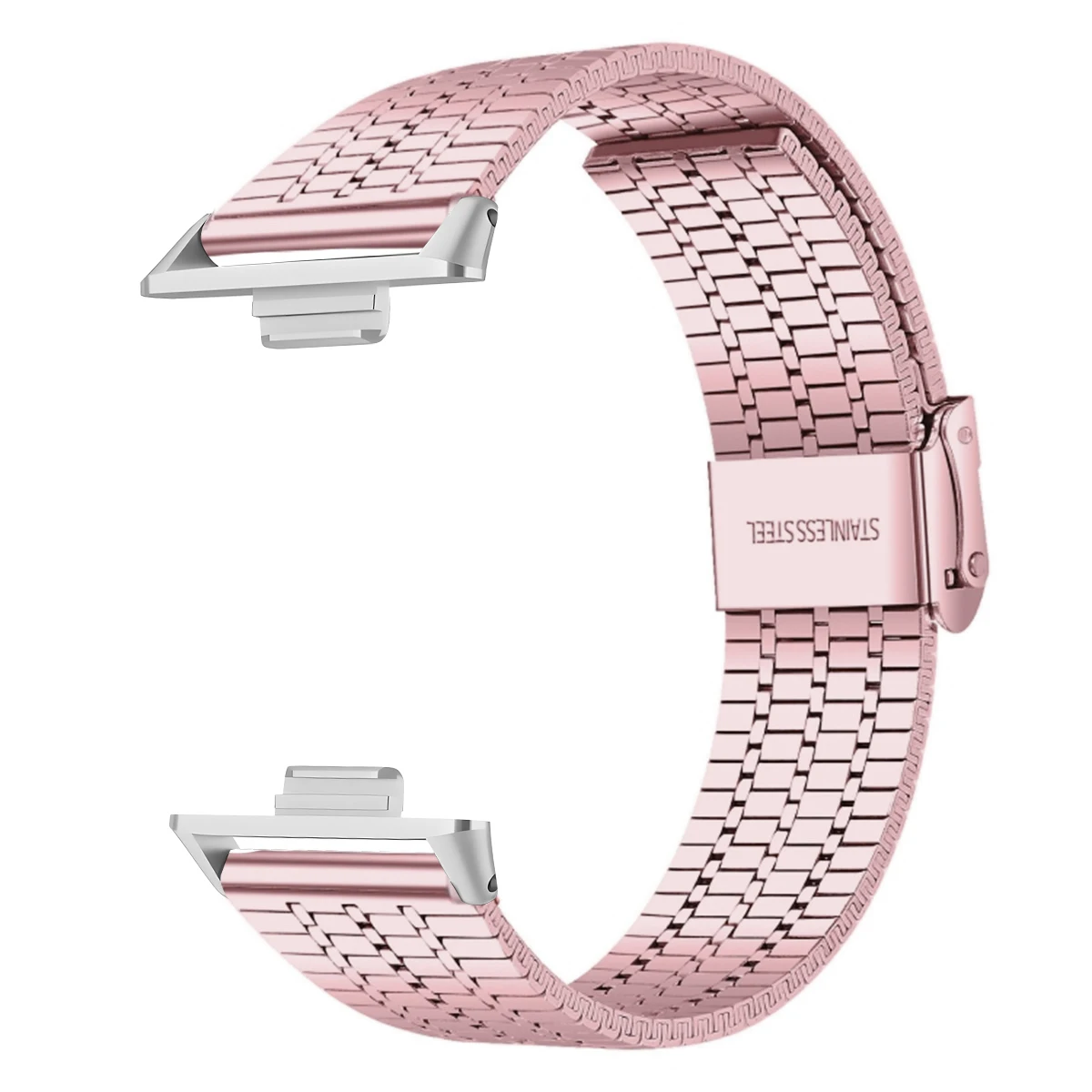 Premium Stainless Steel Bracelet Strap for Smartwatches - Sleek Metal Design Wristband