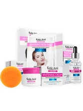  Kojic Acid Cream Skin Whitening Bleach Soap Facial Mask Collagen Repair Face Serum Suncreen Anti-Aging Body Lotion Skin Care Set 
