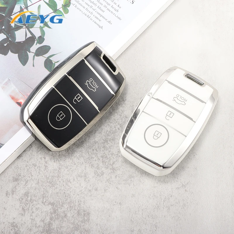 

Soft TPU Car Remote Key Case Cover Shell For Kia Optima Sorento Niro Soul Holder Protection Key Shell Car Accessories