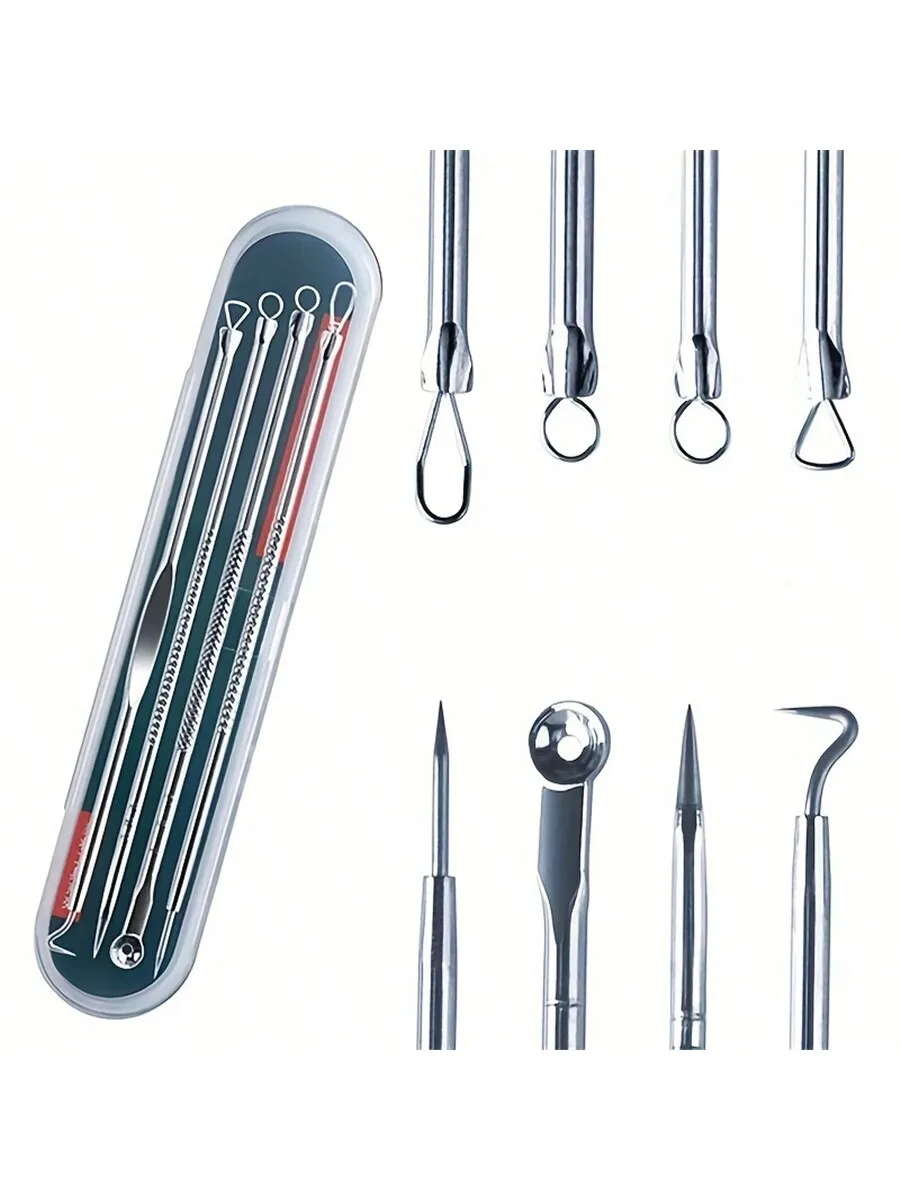 Stainless Steel Acne Removal Tool Set for Blackheads and Pimples