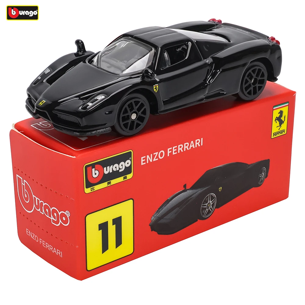 Bburago 1:64 Ferrari series Multiple models 488 458 ENZO F40 599 F12 car die-casting model small-scale toy collection gift