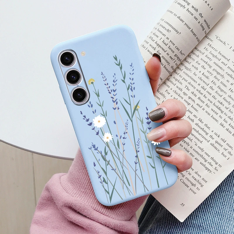 Cute Heart Flower Soft TPU Matte Protective Case Cover