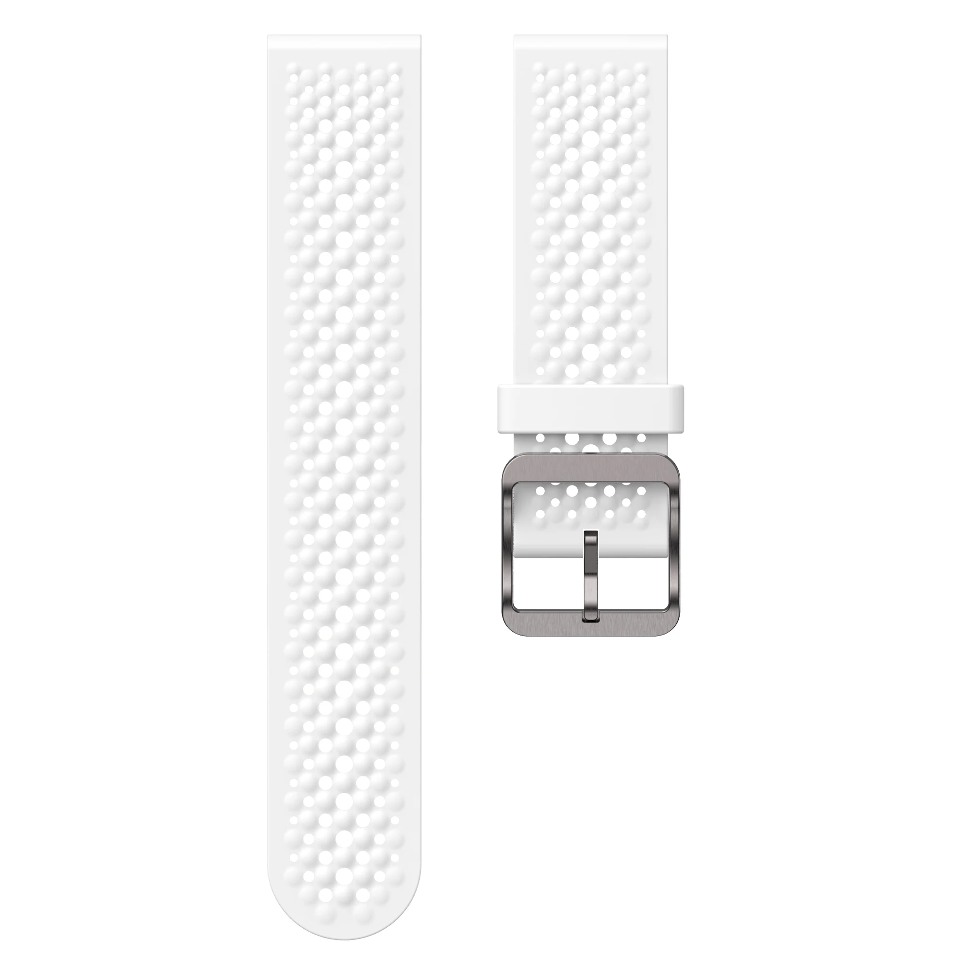 Breathable Silicone Classic Buckle Wristband - 18mm Sport Strap