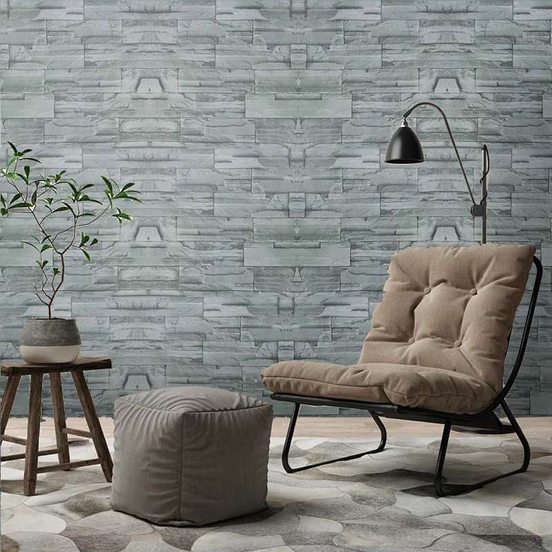 Brick Pattern Self-Adhesive Wall Stickers for Bedroom Living Room