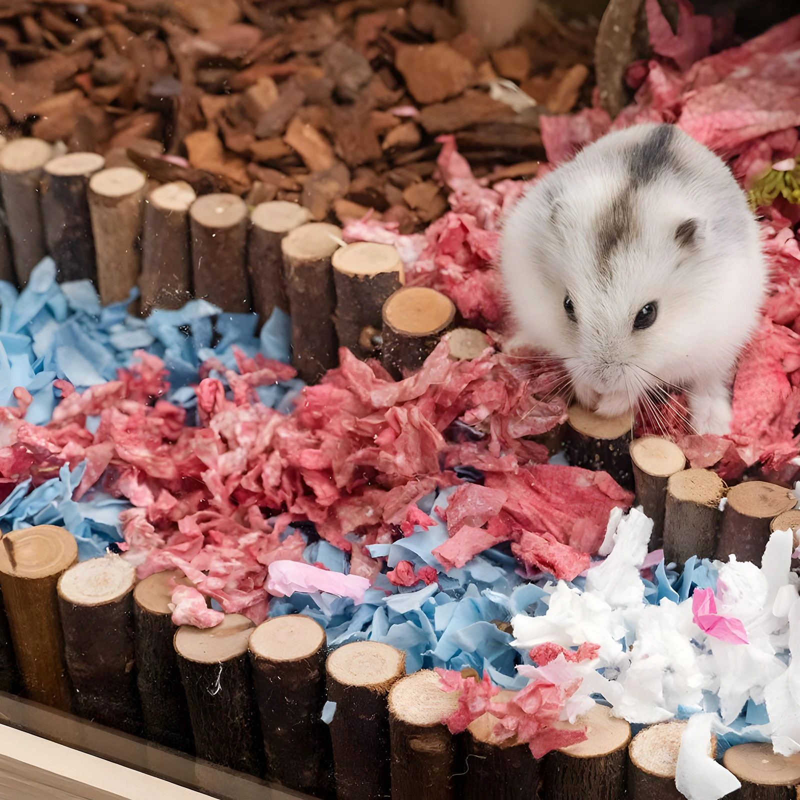 Hamster Suspension Bridge Toy-Long Climbing Ladder for Dwarf Syrian Hamster Mice Mouse Gerbils and Other Small Animals