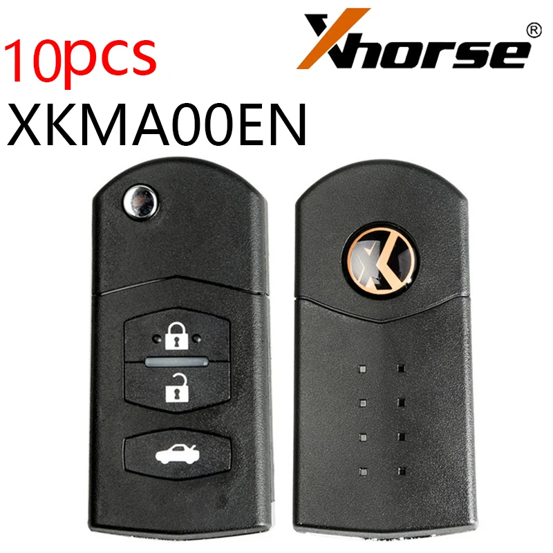 

10pcs Xhorse VVDI2 for Mazda Type XKMA00EN Universal Remote Key Fob 3 Buttons for Mazda Type for VVDI Mini Key Tool