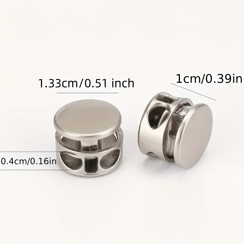 4-Pack No-Tie Shoelace Locks - Aluminum Alloy Spring Clips, Easy-to-Install Lazy Shoe Clips Suitable for Sports and Casual Shoes