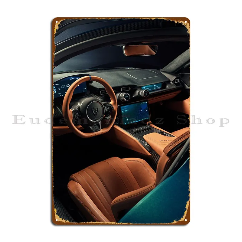 Rimac Nevera Interni Targa In Metallo Poster Pub Murale Wall Decor Party Club Stampato Classic Tin Sign Poster